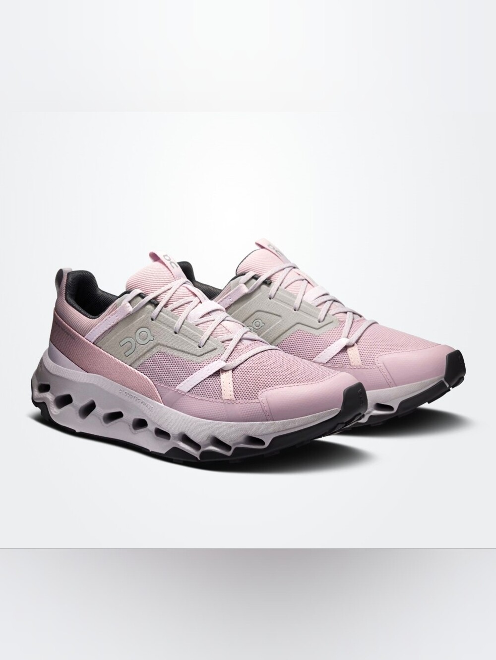On Running Women's Pink and Gray Cloudswift Athletic Shoes